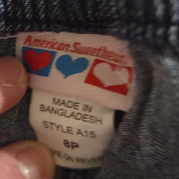 American Sweetheart Womens Jeans Blue Embroidered Denim Pants 8P Petite - Picture 2 of 3
